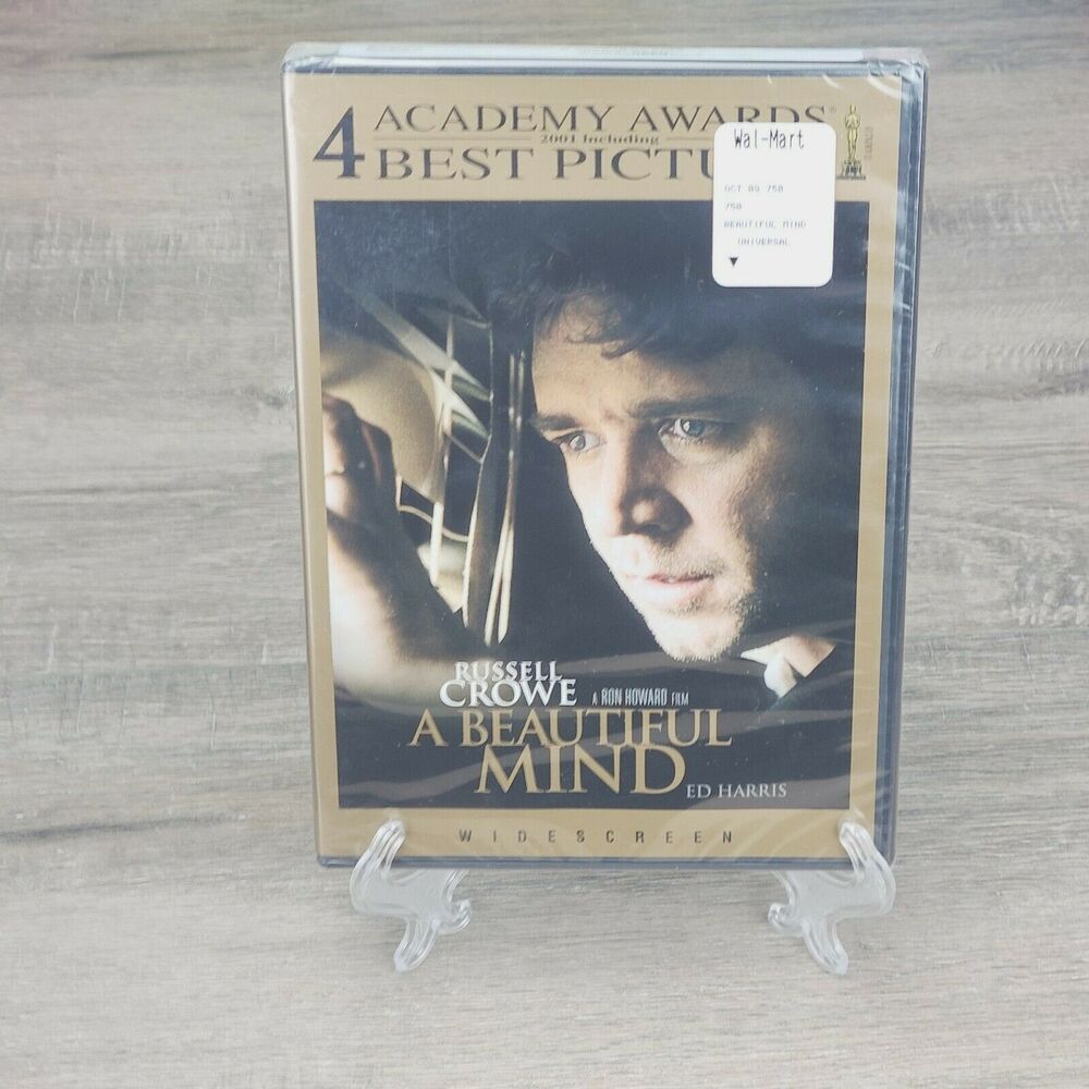 A Beautiful Mind (DVD, 2001) Russell Crowe Ed Harris New